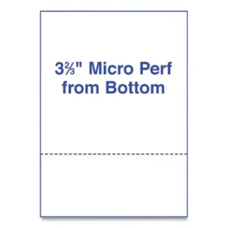 Alliance Perforated and Punched Laser Cut Sheets, 24 lb Bond, 8.5 x 11, White, 500 Sheets