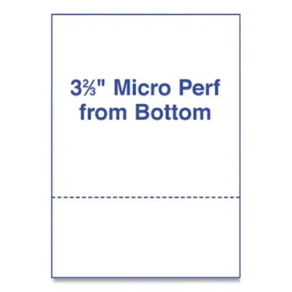 Alliance Perforated and Punched Laser Cut Sheets, 24 lb Bond, 8.5 x 11, White, 500 Sheets