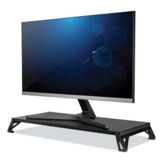 Allsop® Lo Riser Monitor Stand, For 32" Monitors, Black, Supports 30 lb