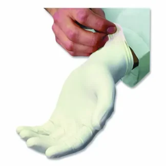 AMBITEX® L5101 Series Powdered Latex Gloves, 4 mil, Medium, Cream, 100/Box