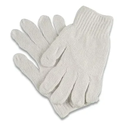 AMBITEX® PRO CTPS400/NLW Series Natural White String Knit Gloves, Large, 12 Pairs