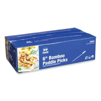 AmerCareRoyal® Bamboo Paddle Picks, 6", Natural, 1,000/Carton - Non-Stock, Extended Delivery