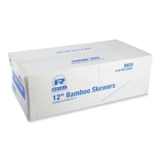 AmerCareRoyal® Bamboo Skewers, Paper, 12", Natural, 9,600/Carton