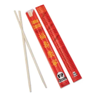 AmerCareRoyal® Chopsticks, Paper, 9", Natural, 1,000/Carton