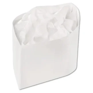 AmerCareRoyal® Classy Cap, Crepe Paper, Adjustable, One Size Fits All, White