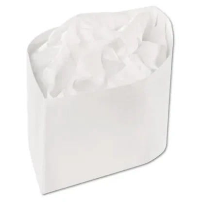 AmerCareRoyal® Classy Cap, Crepe Paper, Adjustable, One Size Fits All, White
