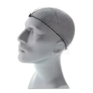 AmerCareRoyal® Lightweight Latex-Free Hairnets, Nylon, 28", Black, 144/Box, 20 Boxes/Carton