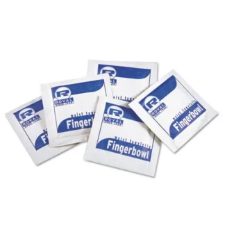 AmerCareRoyal® Moist Towelettes, Individually Wrapped, Lemon Scent, White, 1,000/Carton