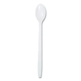 AmerCareRoyal® Polypropylene Cutlery, Soda Spoon, 7.87", White, 1,000/Carton