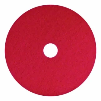 Americo® Buffing Pads, 12" Diameter, Red, 5/Carton