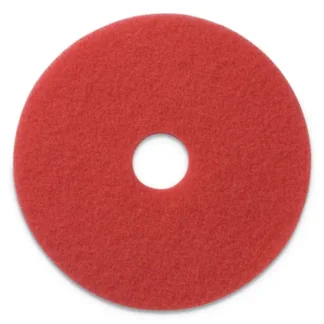 Americo® Buffing Pads, 20" Diameter, Red, 5/Carton