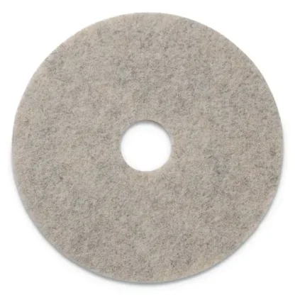 Americo® Combo Burnishing Pads, 20" Diameter, Tan, 5/Carton