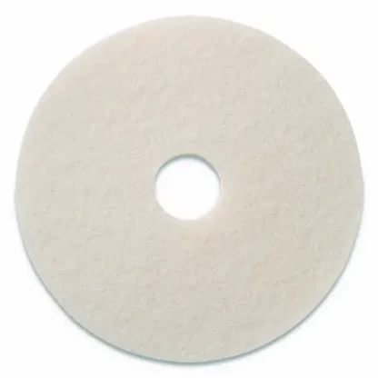 Americo® Polishing Pads, White, 13" Diameter, 5/Carton