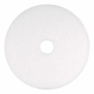 Americo® Polishing Pads, 18" Diameter, White, 5/Carton