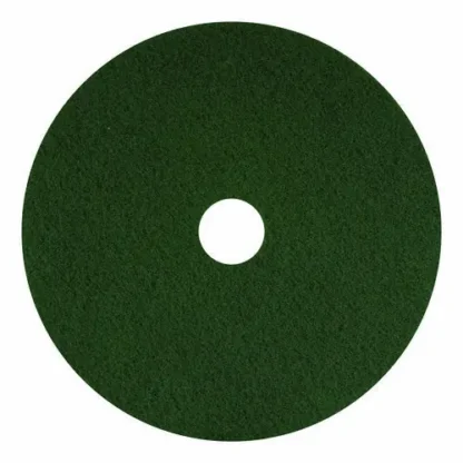 Americo® Scrubbing Pads, 16" Diameter, Green, 5/Carton