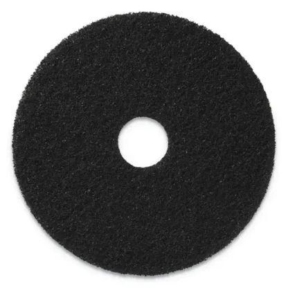 Americo® Stripping Pads, 20" Diameter, Black, 5/Carton