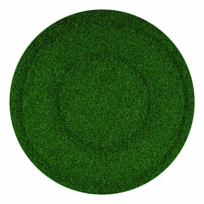 Americo® TurfScrub Brush Floor Pad, 20" Diameter, Green, 4/Carton