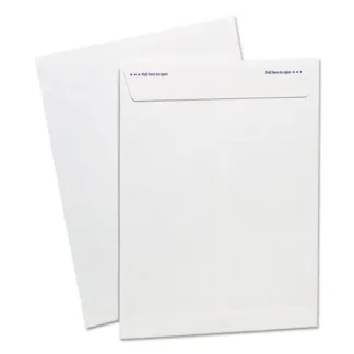 Ampad® Gold Fibre Fastrip Release and Seal Catalog Envelope, #10 1/2, Cheese Blade Flap, Self-Adhesive Closure, 9 x 12, White, 100/BX