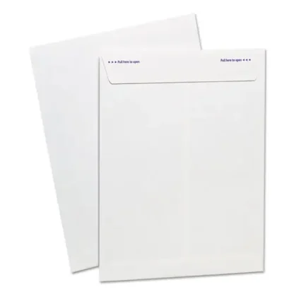 Ampad® Gold Fibre Fastrip Release and Seal Catalog Envelope, #10 1/2, Cheese Blade Flap, Self-Adhesive Closure, 9 x 12, White, 100/BX