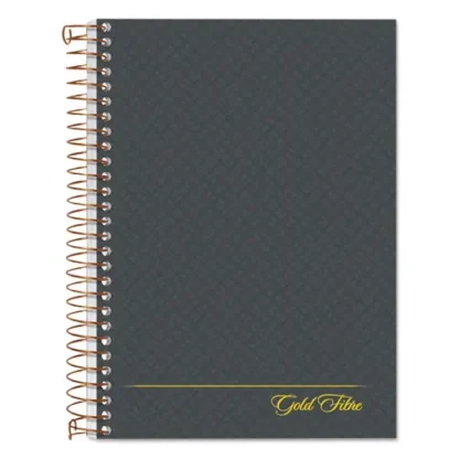 Ampad® Gold Fibre Personal Notebook, 1-Subject, Medium/College Ruled, Designer Gray Cover, 7" x 5", 100 Sheets