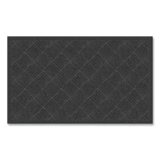 Apache Mills® Ecomat Crosshatch Entry Mat, 36 x 60, Charcoal