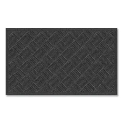 Apache Mills® Ecomat Crosshatch Entry Mat, 36 x 60, Charcoal