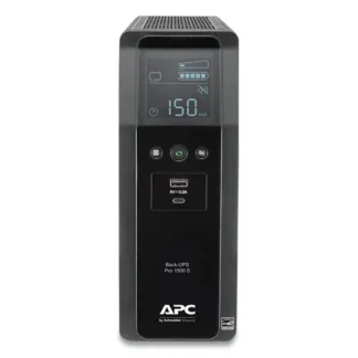 APC® BR1500MS Back-UPS PRO BR Series SineWave Battery Backup System, 10 Outlets, 1,500 VA, 1,080 J