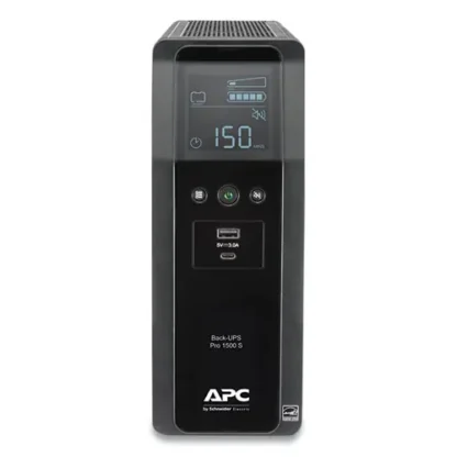 APC® BR1500MS Back-UPS PRO BR Series SineWave Battery Backup System, 10 Outlets, 1,500 VA, 1,080 J