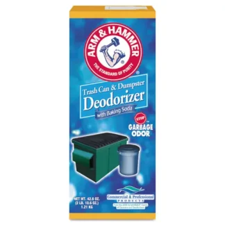Arm & Hammer™ Trash Can and Dumpster Deodorizer with Baking Soda, Sprinkle Top, Original Scent, Powder, 42.6 oz, 9/Carton