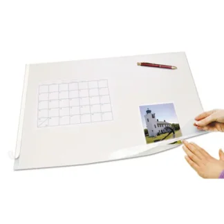 Artistic® Second Sight Clear Plastic Desk Protector with Hinged Protector, 21" x 17", Clear