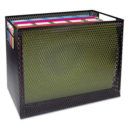 Artistic® Urban Collection Punched Metal Desktop File, 1 Section, Black