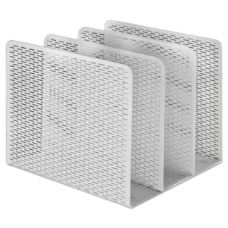 Artistic® Urban Collection Punched Metal File Sorter, 3 Sections, Letter Size, White