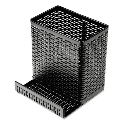 Artistic® Urban Collection Punched Metal Pencil Cup with Cell Phone Stand