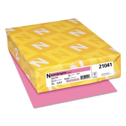 Astrobrights® Color Cardstock, Pulsar Pink, 250/Pack