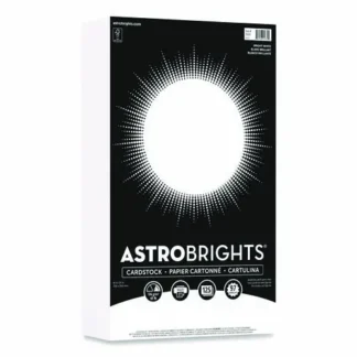 Astrobrights® Color Cardstock, Bright White, 65 lb Cover, 8.5 x 14, 125/Pack