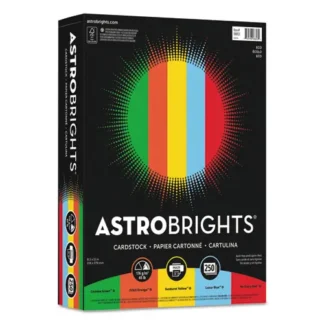 Astrobrights® Color Cardstock - "Eco" Assortment, 250 Sheets, 65 lb Cover Weight, 8.5 x 11, Assorted Colors