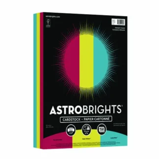 Astrobrights® Color Cardstock - "Primary" Assortment, 150 Sheets, 8.5 x 11, 65 lb Cover, Assorted Primary Colors