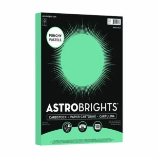 Astrobrights® Color Cardstock - "Punchy Pastels" Assortment, 65 lb, 8.5 x 11, Breezy Blue, 100 Sheets