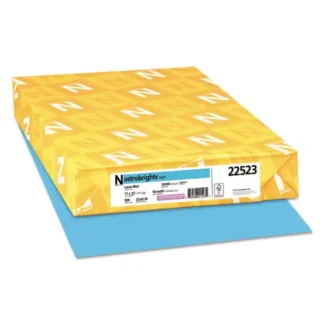 Astrobrights® Color Paper, Lunar Blue, 11 x 17, 24 lb, 500 Sheets per Ream