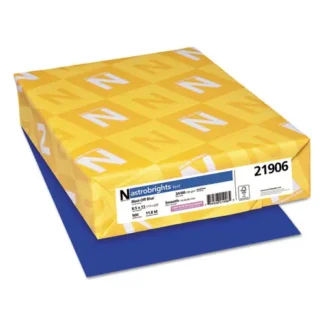 Astrobrights® Color Paper, Blast-Off Blue, 8.5 x 11, 24 lb, 500 Sheets