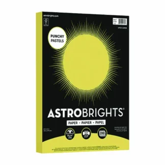 Astrobrights® Color Paper - "Punchy Pastels" Assortment, Lively Lemon, 200 Sheets
