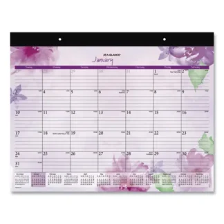 AT-A-GLANCE® Beautiful Day Desk Pad Calendar, 21.75 x 17, 12-Month, 2025