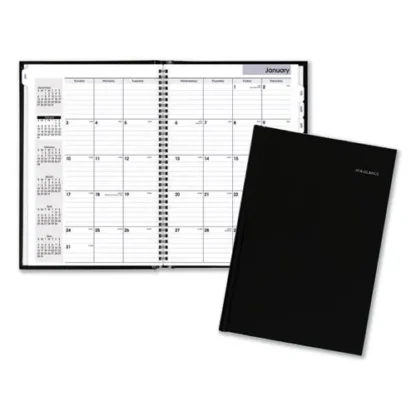 AT-A-GLANCE® DayMinder Hard-Cover Monthly Planner, Ruled Blocks, 11.75 x 8, Black Cover, 14-Month: Dec 2024 to Jan 2026