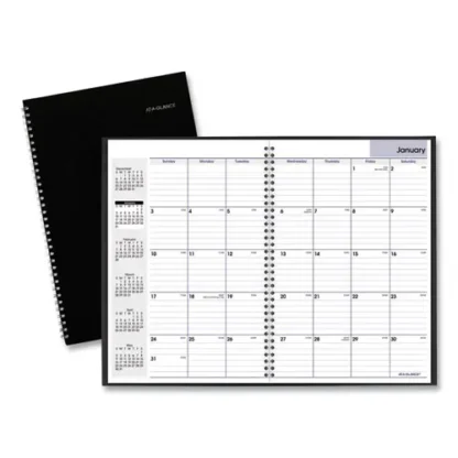AT-A-GLANCE® DayMinder Monthly Planner, Black Cover, 14-Month, December 2024 to January 2026