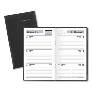 AT-A-GLANCE® DayMinder Weekly Pocket Planner, Black Cover, 2025, 6 x 3.5 Inches, 12-Month (Jan to Dec)