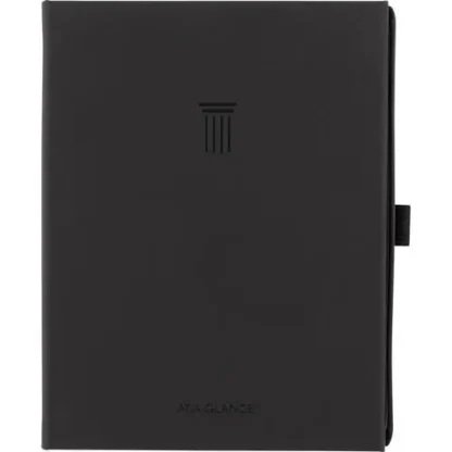 AT-A-GLANCE® Foundation Undated Weekly/Monthly Planner, Black Cover, 8.5" x 6.75", 12-Month, Undated