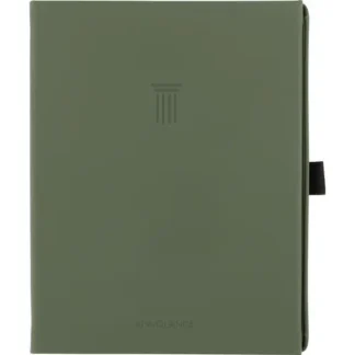 AT-A-GLANCE® Foundation Undated Weekly/Monthly Planner, 8.5" x 6.75", Green Cover, 12-Month, Undated