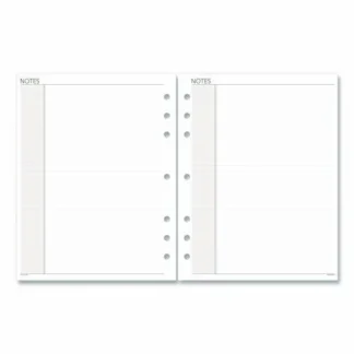 AT-A-GLANCE® Lined Notes Pages for Planners/Organizers, White, 30 Sheets, Undated, 8.5 x 5.5