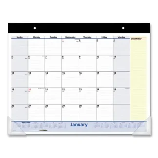 AT-A-GLANCE® QuickNotes Desk Pad Calendar, 22 x 17, 13-Month, Jan 2025 - Jan 2026