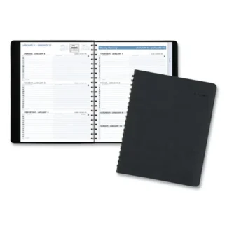 AT-A-GLANCE® The Action Planner Weekly Appointment Book, 11 x 8, Black Cover, 12-Month (Jan to Dec): 2025